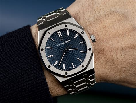 audemars piguet silver and blue|Audemars Piguet oak.